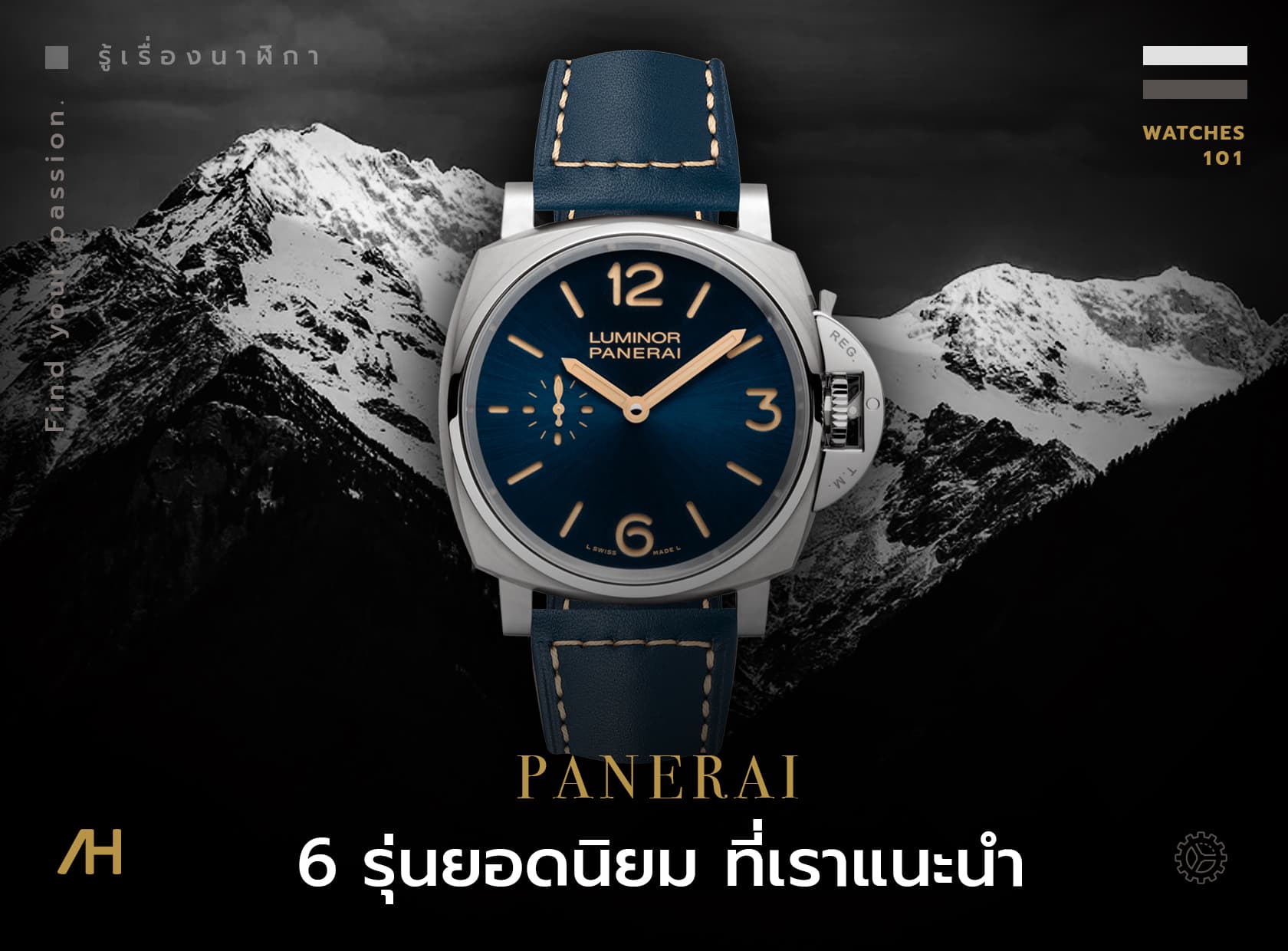 Cover image for รวมนาฬิกา 6 รุ่นยอดนิยมที่น่าสนใจ Panerai