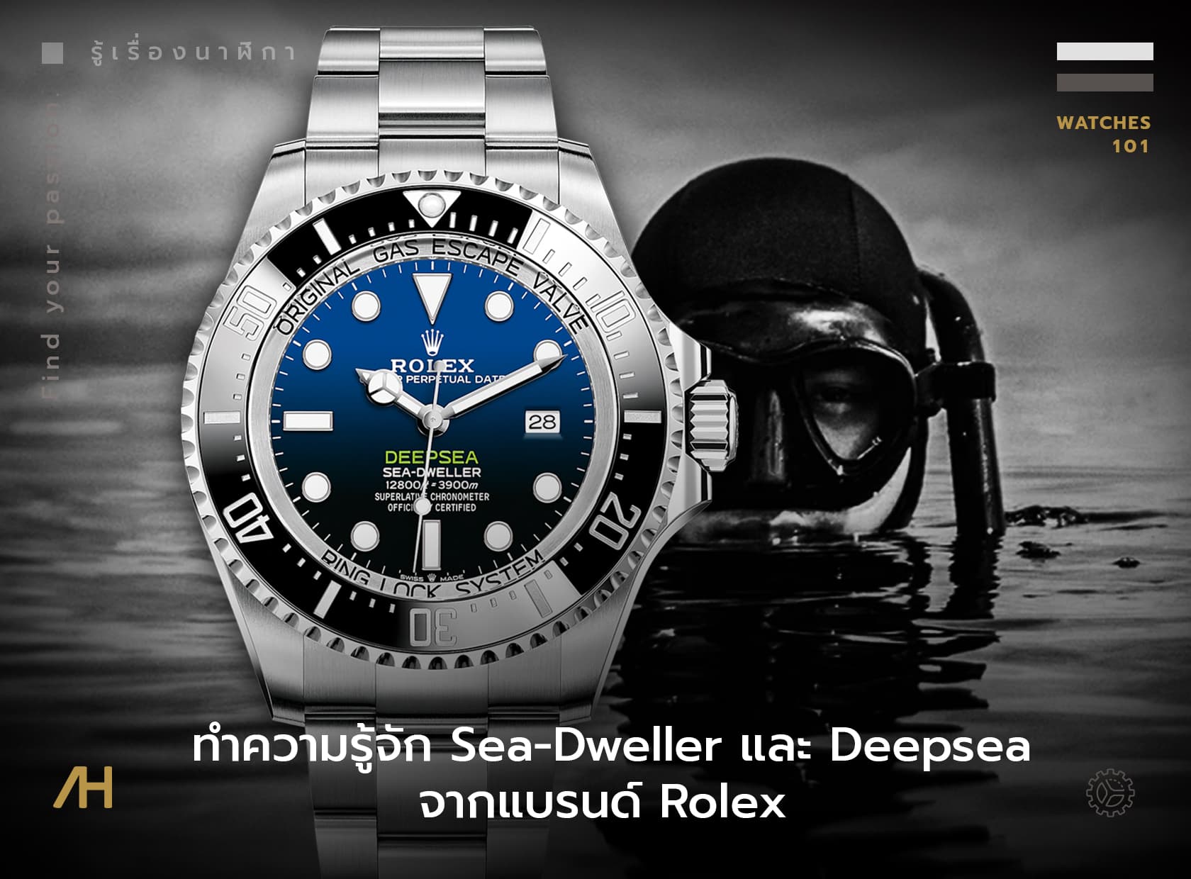 Cover image for ทำความรู้จัก Sea-Dweller และ Deepsea จากแบรนด์ Rolex